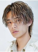 ツイストスパイラルパーマセンターパート