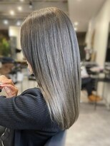 アース 天満橋店(HAIR & MAKE EARTH) 20代30代大人可愛い髪質改善カラーアッシュグレー透明感