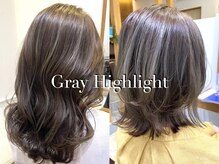 デザインカラー3「白髪染め・白髪ぼかし」白髪も、私たちなら美しいハイライトカラーに。