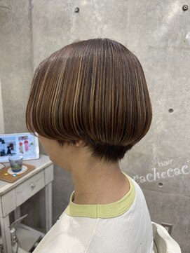 カシュカシュ(cache cache) ショート　縮毛矯正　酸性ストレート　二子玉川　用賀