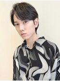 センターパート/耳かけ/黒髪/ニュアンスショート/自由が丘