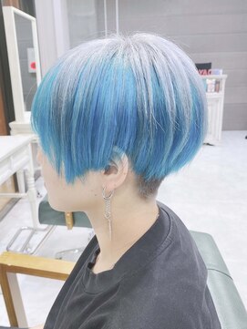 デイズ(days) グレーベージュ/ブルーグレージュ/ハイトーンカラー マッシュ