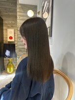 ヲタク(wotaku.)&nbsp;オリーブカラーダークグレージュ透明感カラーくすみカラー艶髪