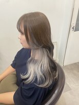 ラフ 原宿(L.a.a.g.f harajuku)&nbsp;ホワイトベージュ イヤリングカラー ハイトーン＠原宿