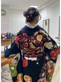 落ち着いたアップスタイル