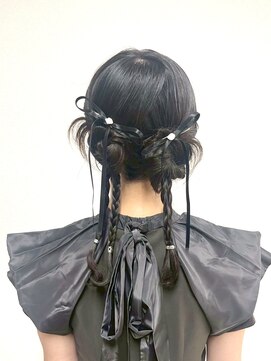 ヒュミ(hymy) 結婚式参列に♪/お呼ばれヘア/おとなっぽヘア/ゆるふあ/カチモリ