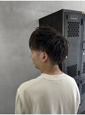 ツーブロックショート