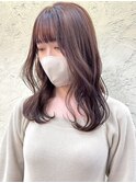 韓国ヘア/くびれヘア/ピンクベージュ/春カラー［渋谷］