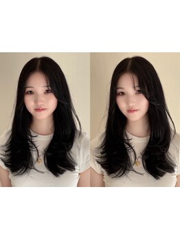 伸ばしかけの髪も、扱いやすいスタイルに♪長さを変えずに印象を変えるスタイルも!