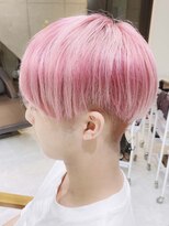 デイズ(days)&nbsp;ブリーチデザイン/ラウンドマッシュ/ホワイトピンク