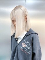 エルサザリープ 三宮(Elsa the leap)&nbsp;ホワイトカラー/全頭ブリーチ/ミニボブレイヤー/ハイトーン