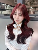 アルバム 銀座(ALBUM GINZA)&nbsp;前髪カット韓国ヘアロング似合わせカット_F21361