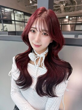 アルバム 銀座(ALBUM GINZA) 前髪カット韓国ヘアロング似合わせカット_F21361