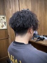ラフ バイ マグ 南松本(R.A.F. by Mag)&nbsp;春◎無造作ツイストスパイラルパーママッシュ刈り上げ20代