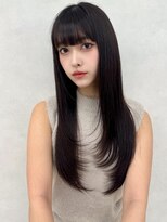 ロエ 元町店(Loe) 元町石川町レイヤーカット韓国ダブルカラー顔周り前髪カットボブ