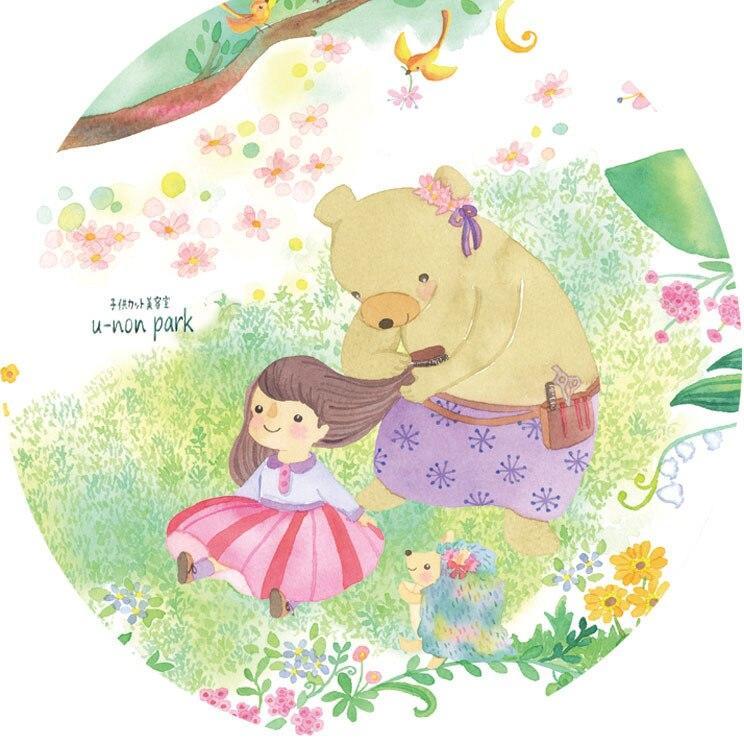 土日祝《u- non park小学3~4年生女の子カット　3300円