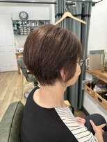 スリー(THREE)&nbsp;ミルクティーブロンド/ダークブルー/デジタルパーマ/蟹江