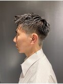 刈り上げアップバングショート/広尾/メンズ/短髪/黒髪/社会人