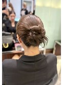 カチモリヘア韓国ヘアお団子アレンジカチモリタイトアレンジ
