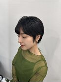 小顔ひし形 レイヤーカット 透明感カラー