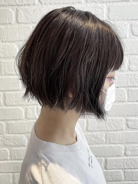 デイジー インデックスヘア 大島店(DAISY index hair) ブルーカラー×ウルフカット インナーカラー イヤリングカラー