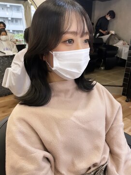 リコバイアフロート(riko by afloat) 韓国風ヘア/地毛風カラー/おくれ毛カット/エギョモリ