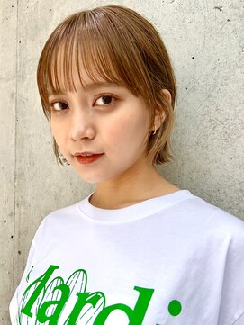 アフロートリノ(AFLOAT Leino) 【修】20代30代40代◎透明感カラー×韓国切りぱなしボブ