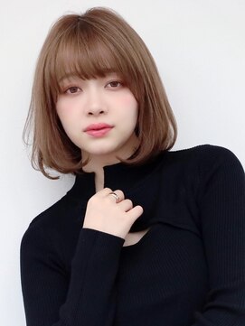 フレイムス ヘアアンドリラックス 大宮東口店(Frames) 黒髪ココアベージュボブウルフグレージュカラー