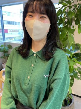 ユヌ(Une) 【Une】フェイクブラック×ナチュラルバング