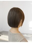大人ボブ 前下がりボブ 透明感カラー 【おおわし】