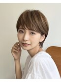 《骨格、髪質似合わせカット》ふんわりショートボブ【ERIKA】