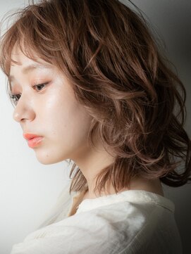 カバーヘアアンドスパ ブリス 浦和(COVER HAIR&SPA bliss) 外国人風オンブレカーキベージュボブウルフ204t浦和10代20代30代