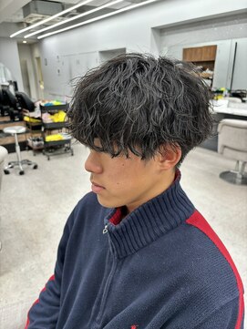 ノイズ キョウト(NOISM Kyoto) 緩め波巻きパーマ