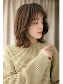 □グレージュカラー小顔フレンチカジュアル304戸頭20代30代40代