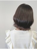 【森】グレージュ×肩上ボブ