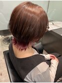 ショートレイヤー×ボルドー