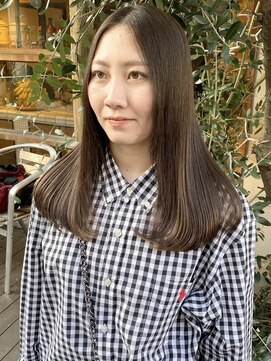 ラミエバイメルト 下北沢(lamie by melt) 花田/切りっぱなしボブ/美髪/透明感カラー/グレージュ/下北沢