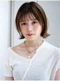 フェイスレイヤー薄めバングシンプルストレート愛されショート