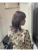 ピンクラベンダー/グレージュ/ベージュ/透明感/トレンド夏カラー