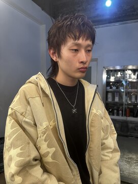 チクロヘアー(Ticro hair) SHORT WOLF/COOL BROWN