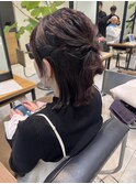 ハーフアップ