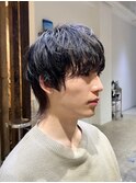 メンズウルフカット/マッシュウルフカット/中性ウルフカット