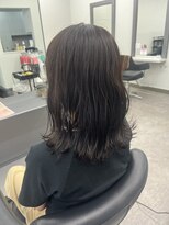 ガルボヘアー 桟橋店(garbo hair)&nbsp;艶髪　暗めカラー　透明感　ゆる巻き　カワイイ