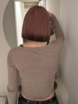 キオク(KIOX) pink brown 裾カラー