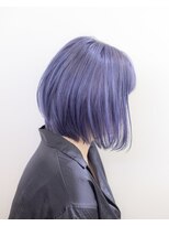 エルレ(Elure) ボブ#ブリーチ#ダブルカラー#ブルー#パープル#浜北#三ヶ日#浜松
