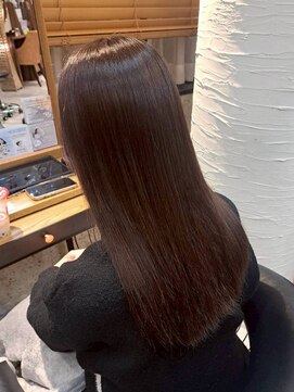 ヘアリゾート粋 トゥジュ 池袋東口店(tujuh) 透明感カラー/ココアブラウン/ストレートロング