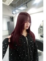 ワンズオゼ 渋谷(ONE's oze) ワインレッド/ケアブリーチ