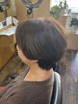 ヘア サロン ハラダ 笠寺店(Harada)&nbsp;丸みショート/グレイカラー/艶カラー