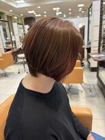 ジュール ドゥJour doux&nbsp;ショートボブ　ショートヘア　前下がりショートボブ　ハイライト