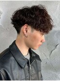 MEN’S/リバースセンターパート/ニュアンスパーマ/新宿